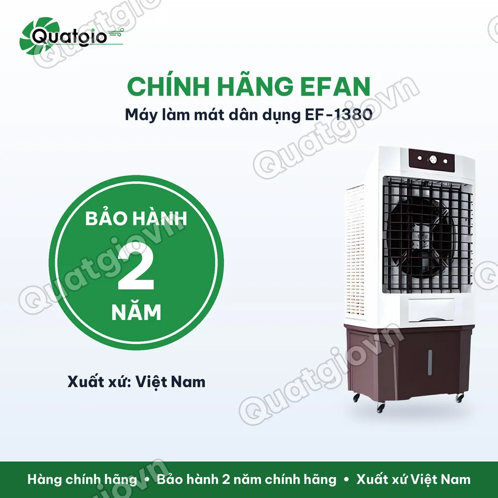 Bảo hành chính hãng Máy làm mát hơi nước EFan EF-1380