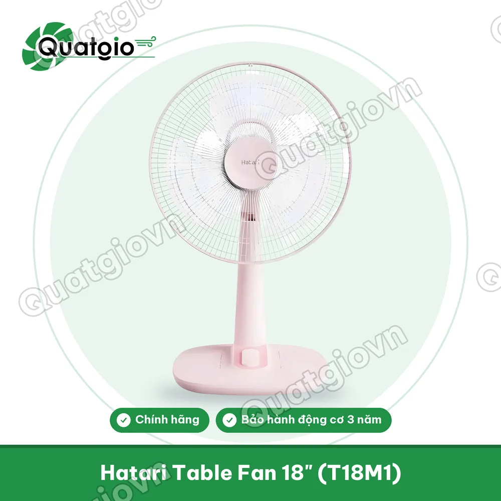 Thông tin Quạt bàn Thái Hatari T18M1