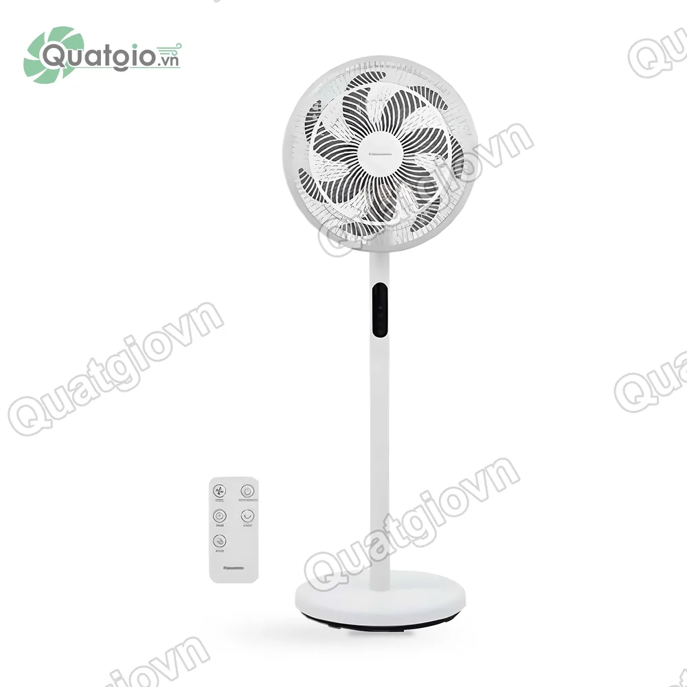Quạt cây đứng Panasonic F-30JLVW / F-30JLVG 7 cánh – Động cơ DC siêu tiết kiệm, công nghệ gió 1/f Yuragi - hình 1