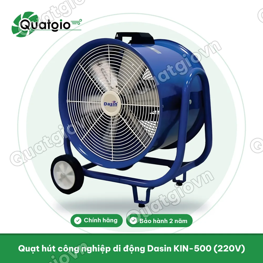 Thông tin Quạt thông gió di động Dasin KIN-500