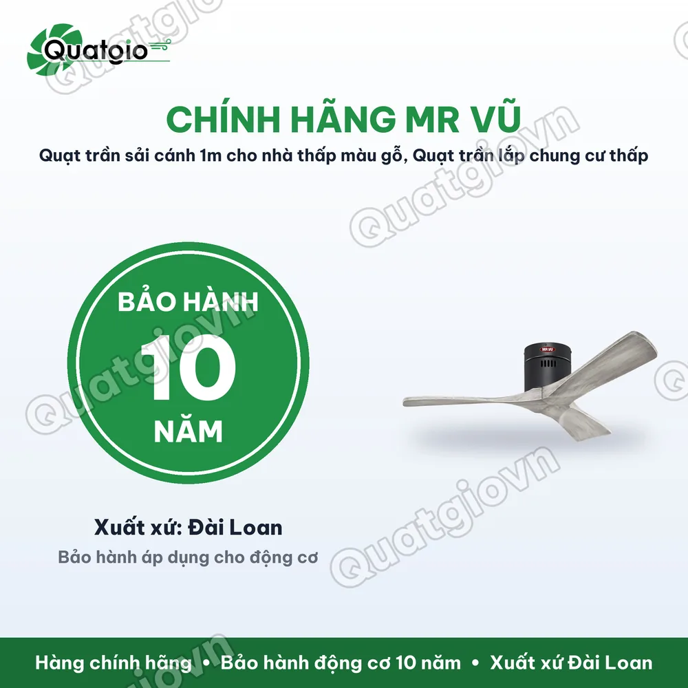Bảo hành chính hãng QUẠT SOLID 42 MP-1100mm