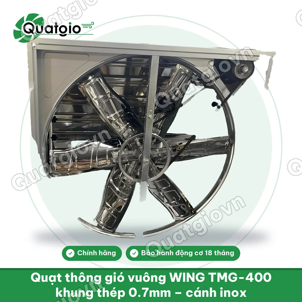 Thông tin Quạt thông gió công nghiệp Wing TMG-400 / TMG-500 / TMG-600 / TMG-700 / TMG-800 / TMG-900 / TMG-1000 / TMG-1100 / TMG-1220 / TMG-1380 TMG-1530