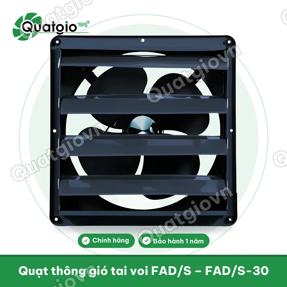 Thông tin Quạt thông gió vuông Ifan có lá sách FAD/S 30