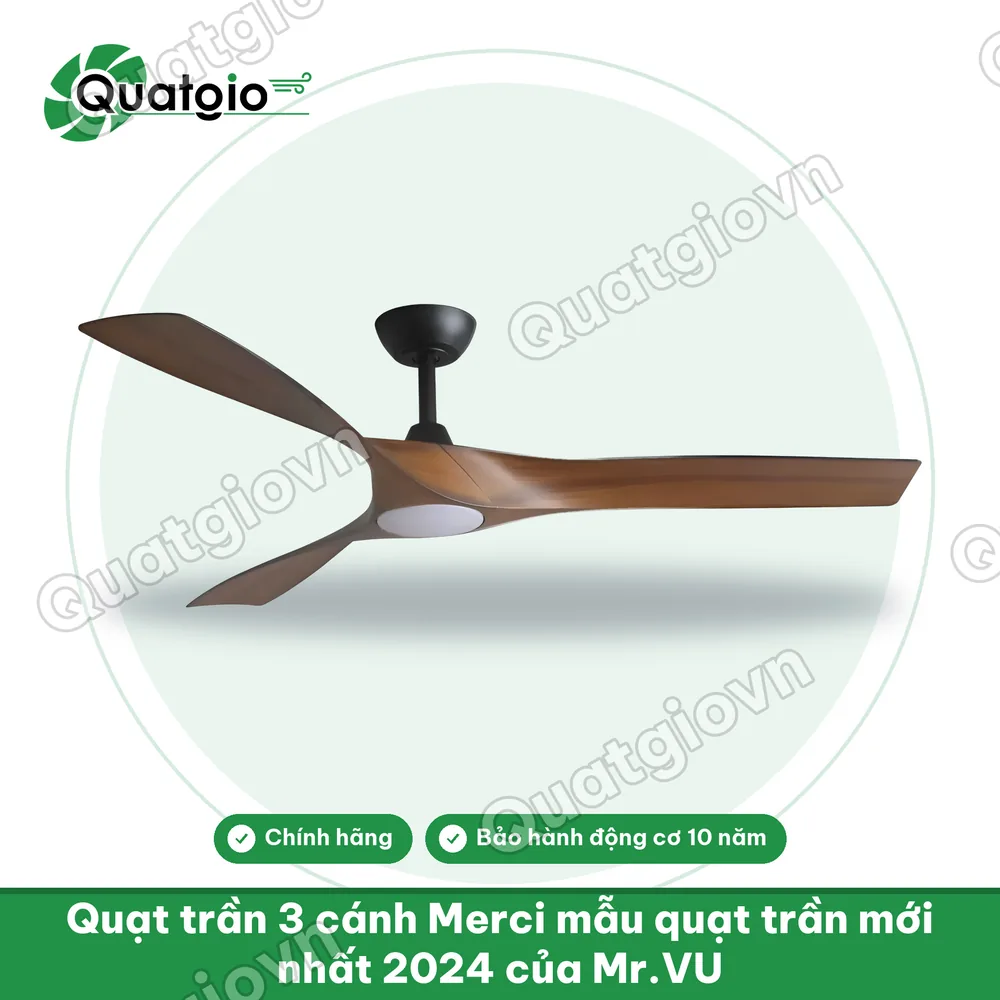 Thông tin Quạt trần đèn Mr Vũ MERCI