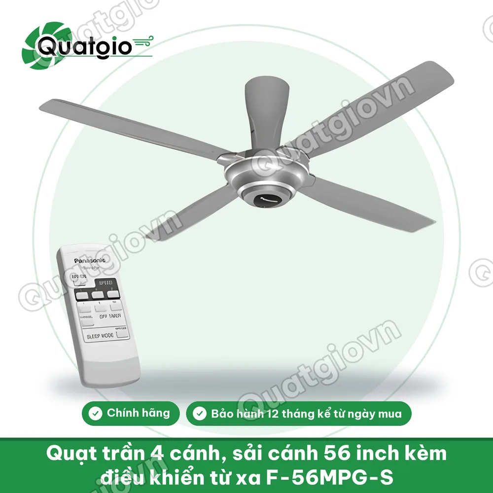 Thông tin Quạt trần 4 cánh Panasonic F-56MPG-S / F-56MPG-GO