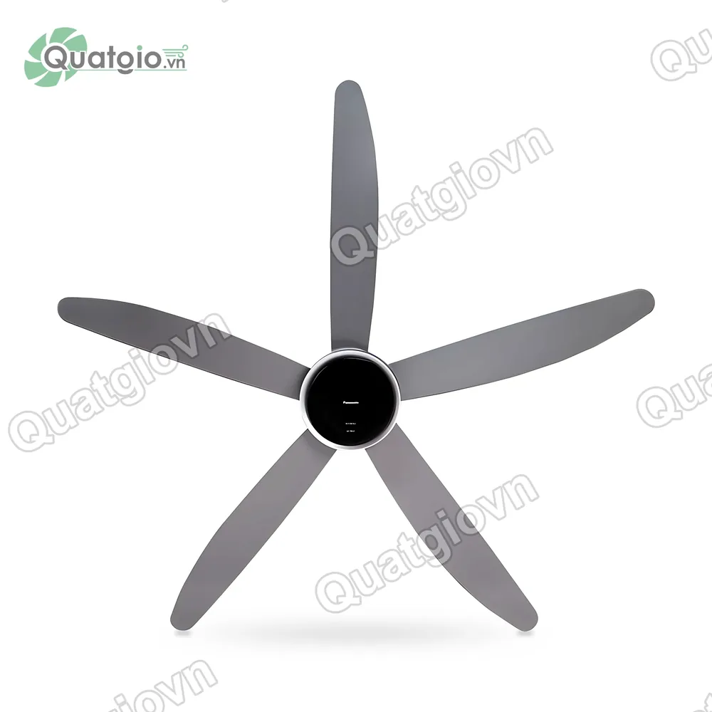 Quạt trần Panasonic F-60HAN 5 cánh màu xám – Động cơ DC, cảm biến Econavi, lưu lượng gió 285 m³/phút - hình 1