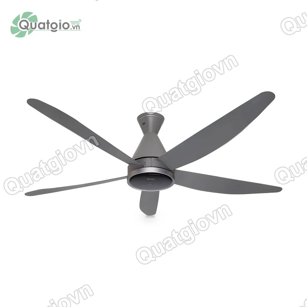 Quạt trần Panasonic F-60HAN 5 cánh màu xám – Động cơ DC, cảm biến Econavi, lưu lượng gió 285 m³/phút - hình 2