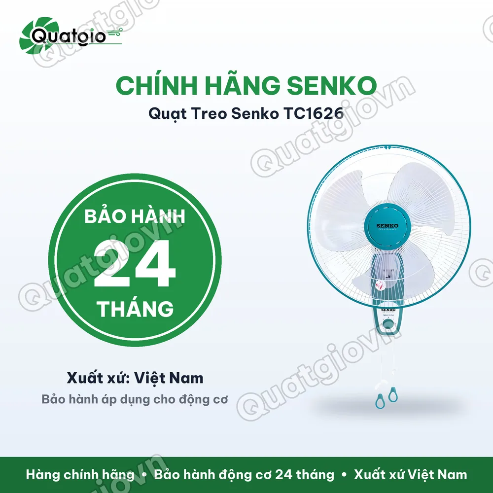 Bảo hành chính hãng Quạt treo SENKO TC1626 47w