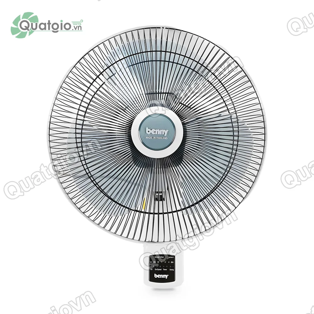 Quạt treo tường Benny BFW44T có remote, hẹn giờ - hình 1