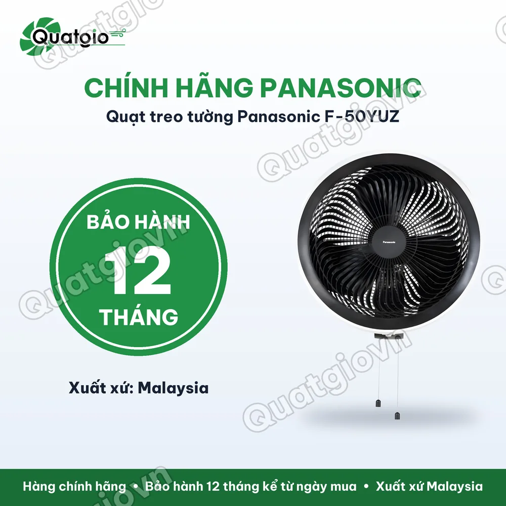 Bảo hành chính hãng Quạt treo tường Panasonic F‑50YUZ